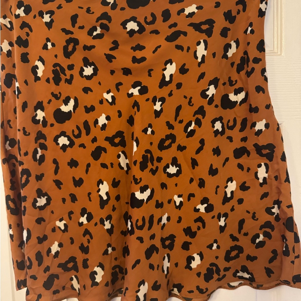Urban Outfitters Orange and Black Mini Skirt